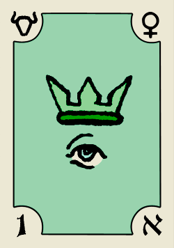 Tarot sotrique d'Oswald Wirth - La Bateleur