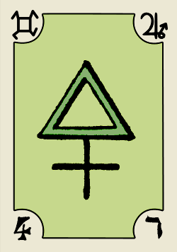 Tarot sotrique d'Oswald Wirth - L'Empereur