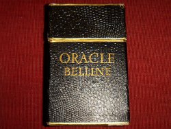 Oracle Belline en boite simili-cuir de serpent noir et texte or dor