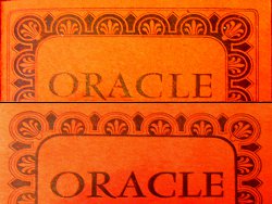 Oracle Belline - variation du filet en couverture du livret rouge
