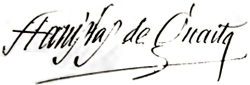 Signature de Stanislas de Guaita
