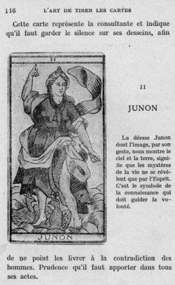 Tarot de Besanon : Junon d'aprs J. Mry