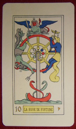 Tarot d'Oswald wirth 1889 - La roue de fortune