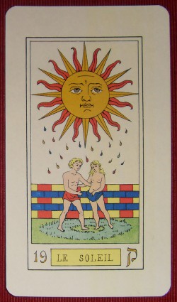 Tarot d'Oswald wirth 1889 - Le soleil